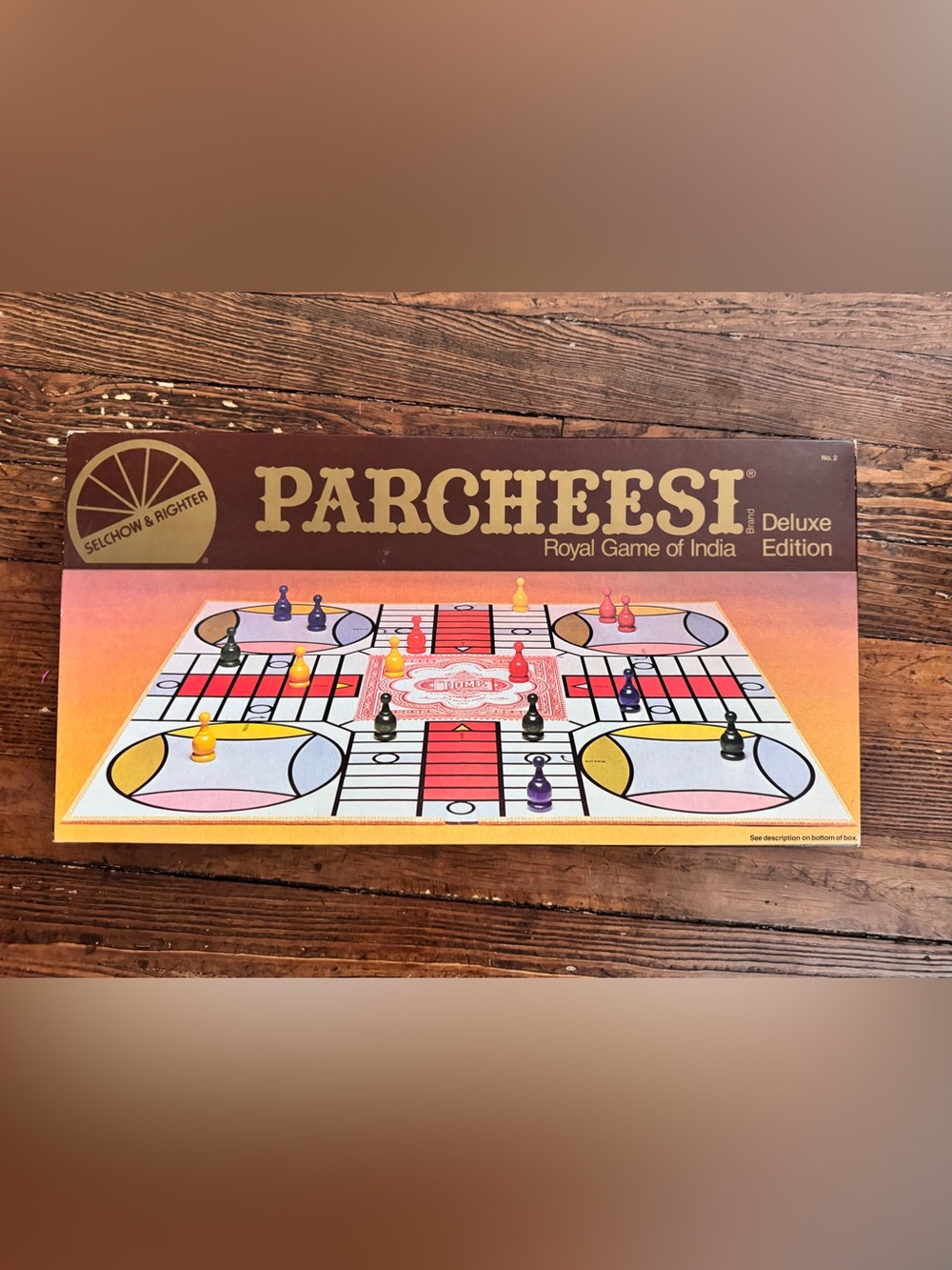 Selchow & Righter 1982 PARCHEESI Deluxe Edition Royal Game of India New